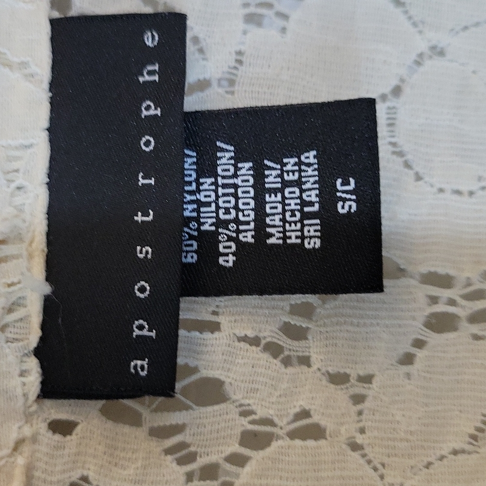 APOSTROPHE Lace Bling See Through Blazer S - Picture 9 of 10